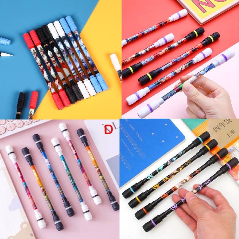 Pulpen Spinning Luminous Anti slip Pereda Stress Untuk Anak / Dewasa