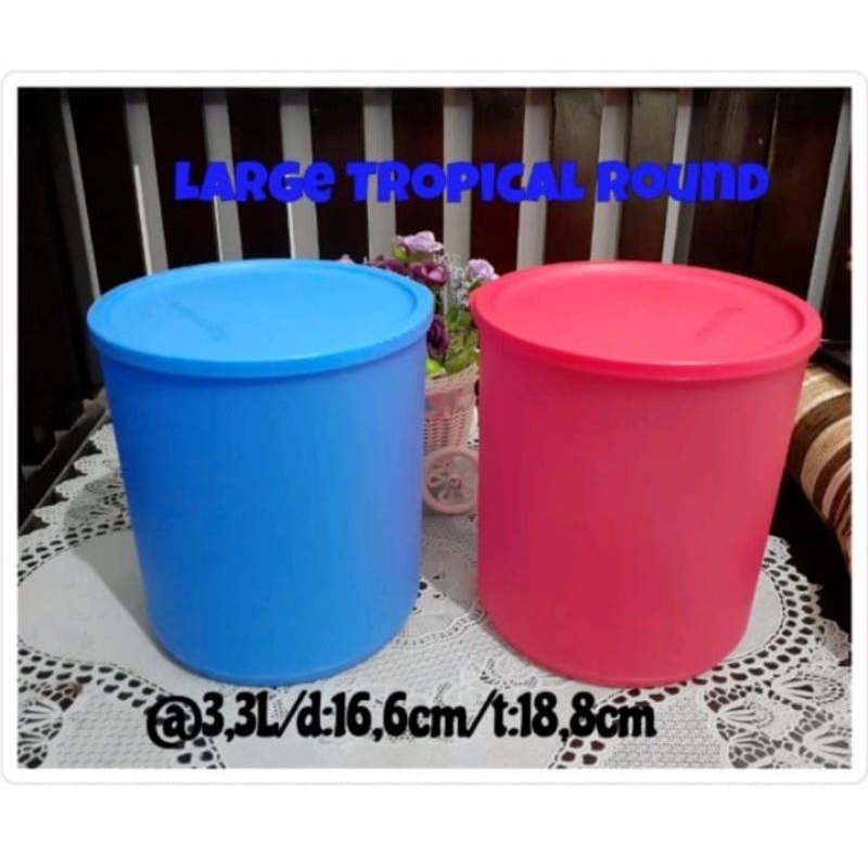 tropical round toples Tupperware ( 2 )