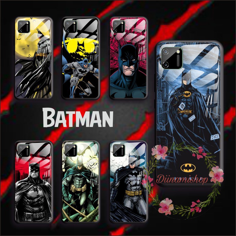 Back case glass Batman oppo A3s A1k A5 A9 2020 A7 F9 A5s A31 A52 a53 A92 A37 A57 A59 A71 A83 DS1887