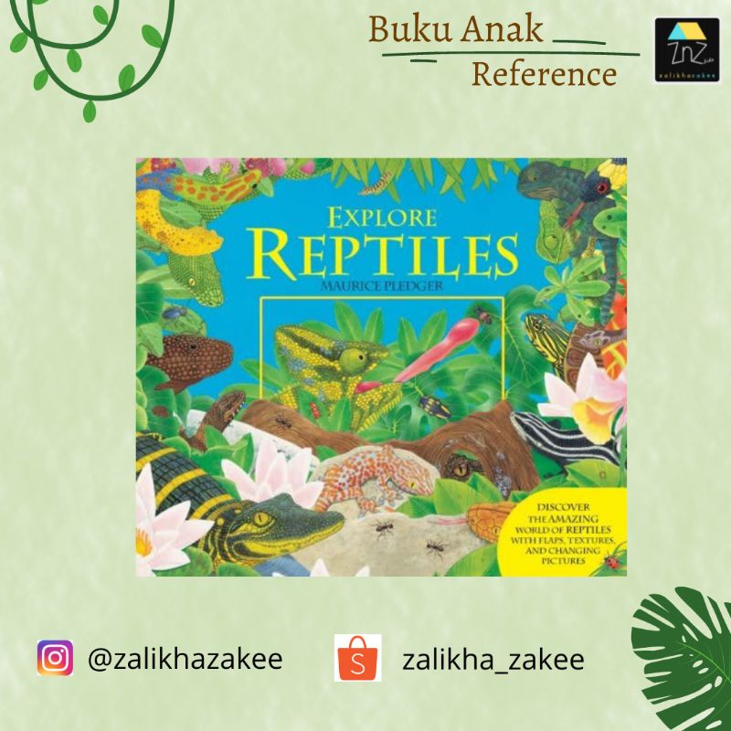 Zalikhazakee - Buku BBW Anak - Explore Reptiles - Hardcover