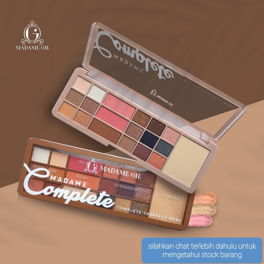 MADAME GIE COMPLETE MAKE UP KITA 01 02 PALLETE EYESHADOW KOMPLIT SET