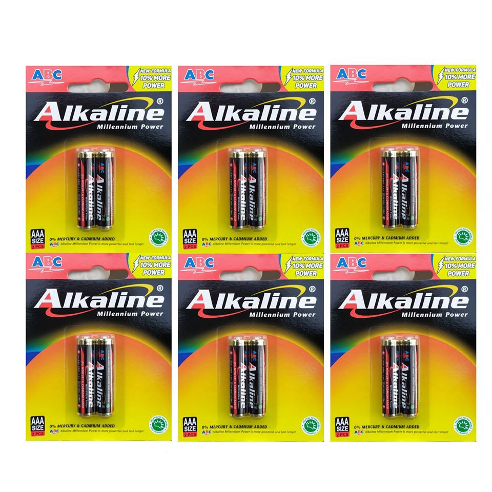 BATERAI ABC ALKALINE AAA 1.5V ISI 2PCS ORIGINAL BATTERY ALKALINE