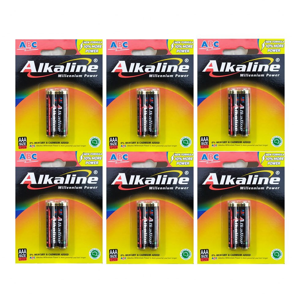 BATERAI ABC ALKALINE AAA 1.5V ISI 2PCS ORIGINAL BATTERY ALKALINE