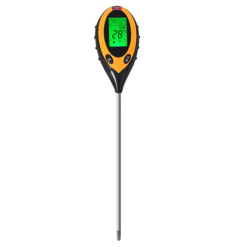 Soil Analyzer Tanah Tester Meter Moisture Meter PH Meter Sunlight Meter Suhu Alat Ukur 4in1