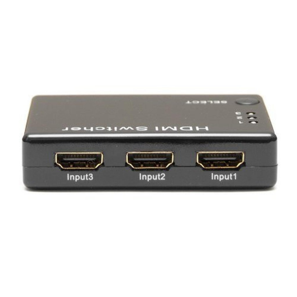 HDMI Switch 3 Port Full HD 1080P HD 01 Remote Control Aksesoris TV Multifungsi Mudah Digunakan