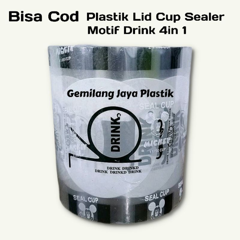 PLASTIK LID CUP SEALER CUP POLOS 1000 CUP SEAL CUP