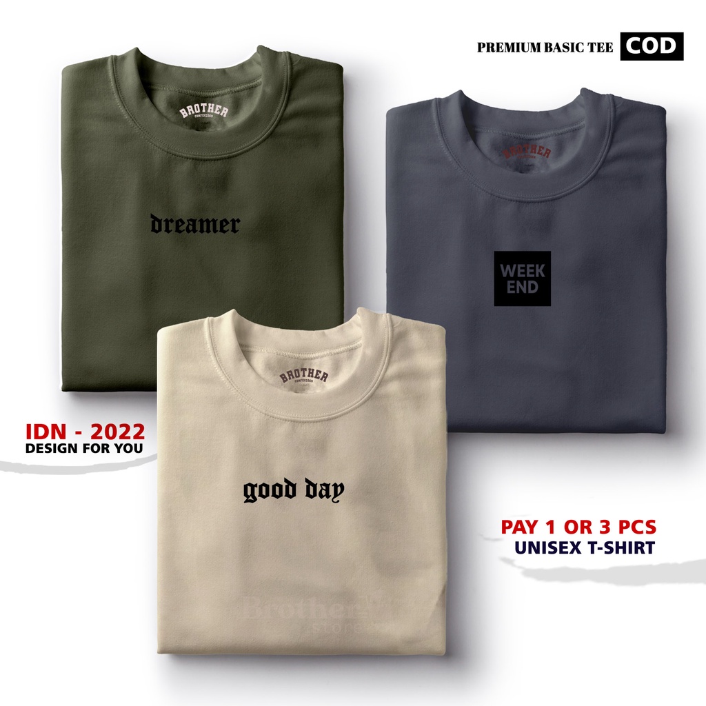 BUY 1 OR 3 PCS ( PROMO COD ) BROTHER STORE / Kaos Distro100% Catoon Combed 30s /ArticelBGWE