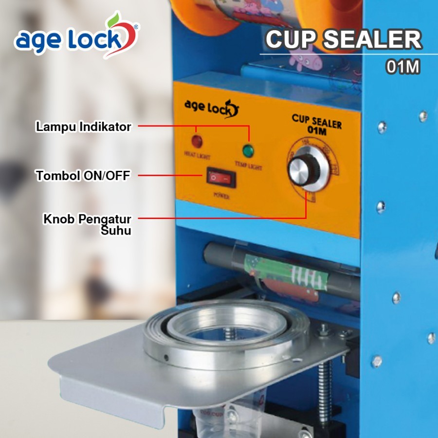 AGE LOCK 01 M - Mesin Cup Sealer / Sealer Tutup Minuman
