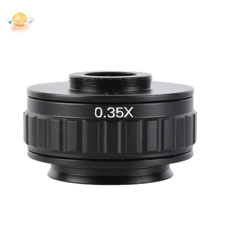C Mount Microscope Adapter 0.5X C Mount 0.5X Microscope Adapter Lens 25mm for Electronic Eyepiece Microscope Use CCD Camera Microscope Accessory 