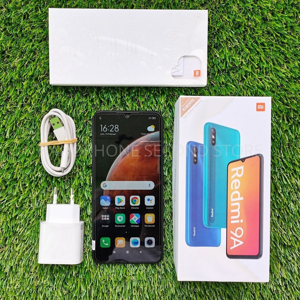 HP SECOND XIAOMI REDMI 9A 2/32 FULLSET HANDPHONE SECOND ANDROID BEKAS MURAH-2