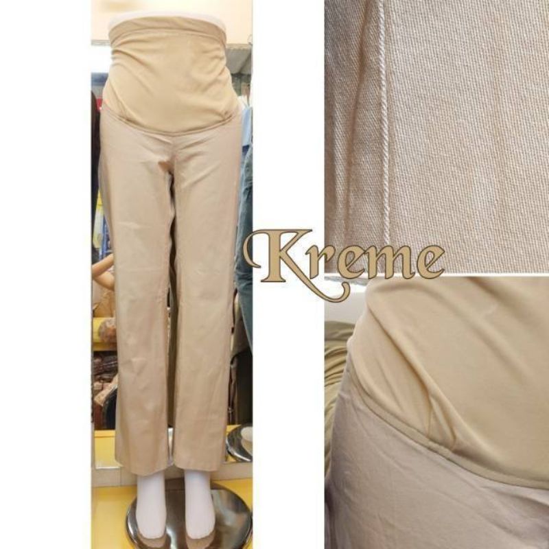 Celana hamil kerja bahan twil tebal/celana hamil jumbo/celana hamil bahan chinos/celana wanita hamil bahan twil/celana hamil bahan melar/celana hamil kerja bahan twil