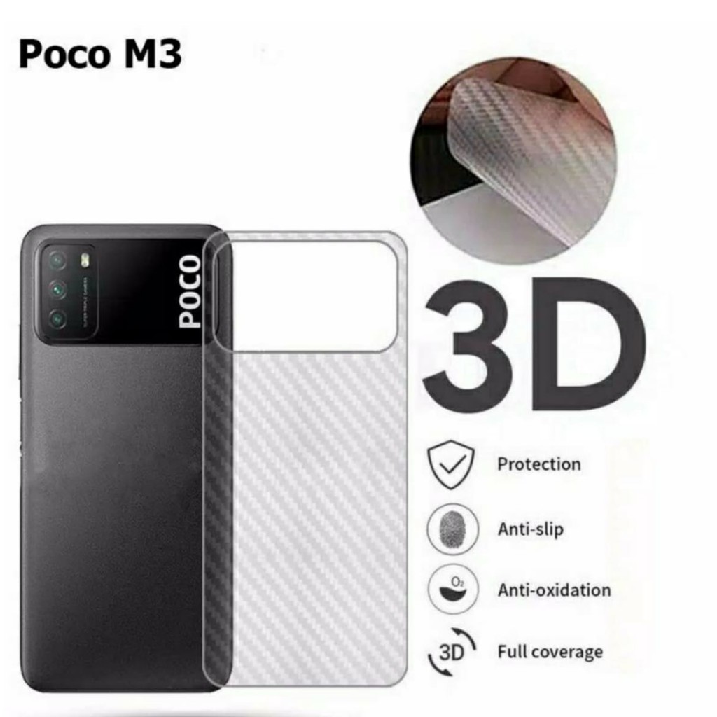 PROMO Paket 3in1 Tempered Glass Blue XIAOMI POCO M3/Poco X3 Full Garskin  Pelindung kamera Belakang