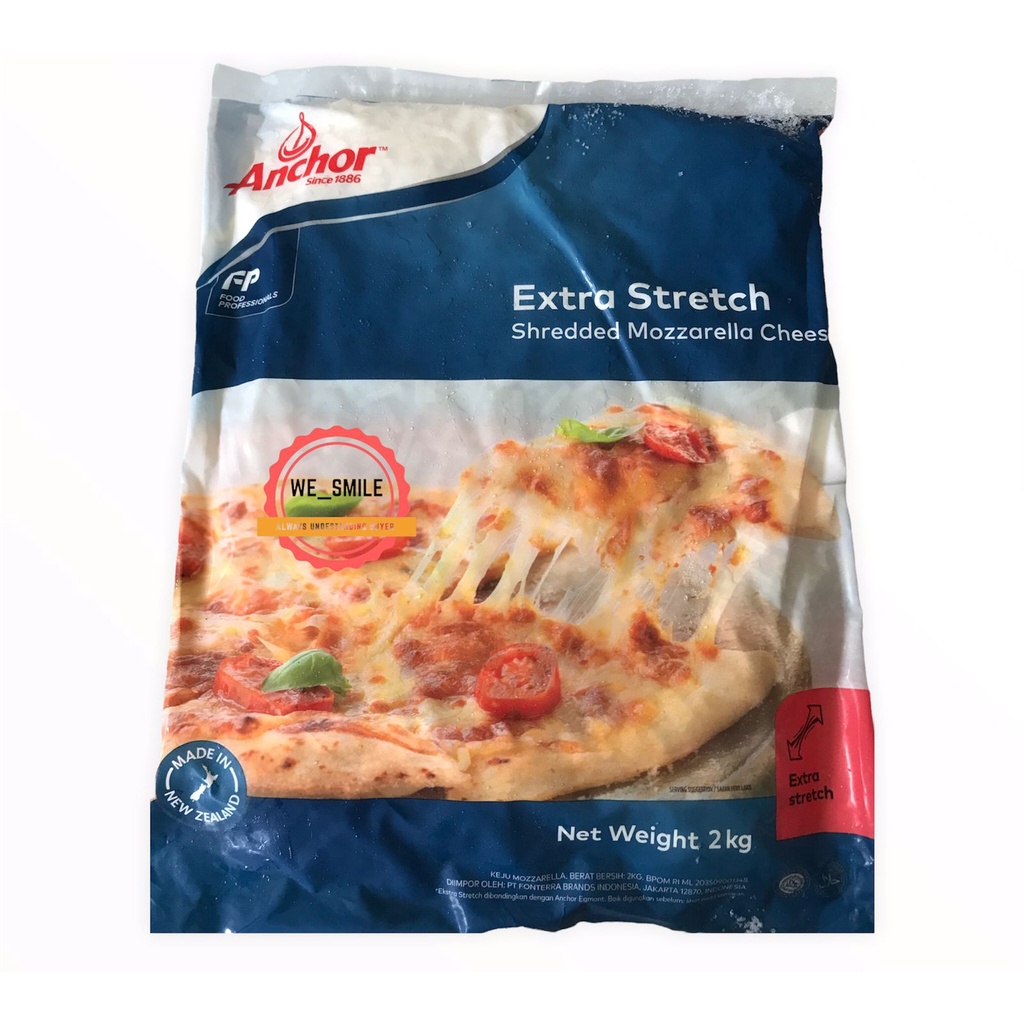 Keju Mozarella Shredded / Mozarella Parut EXTRA STRETCH 2KG