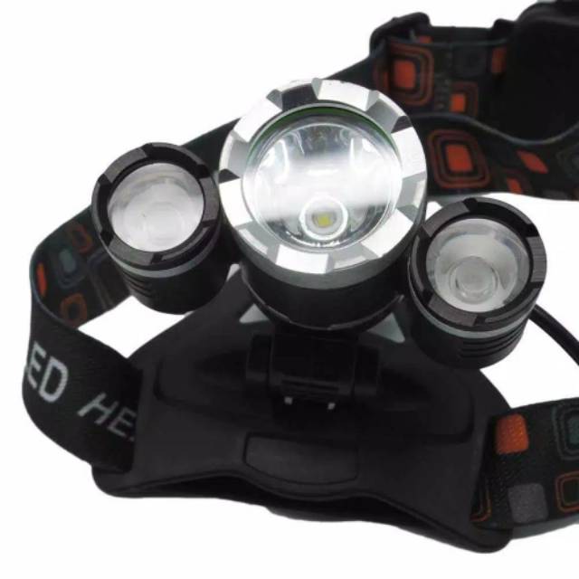 Power Headlamp 3 LED 5000 Lumens Cree XM-L - T6 TaffLED