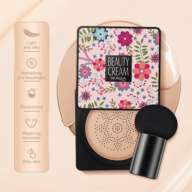 BIOAQUA BEAUTY CREAM  CUSHION CONCEALER BB CREAM CC CREAM FOUNDATION ALL IN ONE MOISTURIZER SUN PROOF