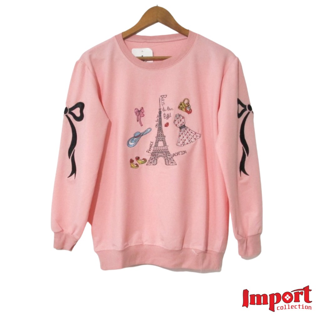 SWEATER IMPORT WANITA BLOUSE KOREA FASHION MUSLIM KEKINIAN OVERSIZE JUMBO LD 120