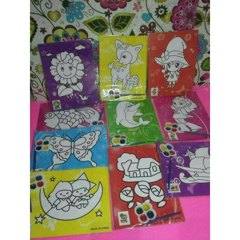 

Promo Mainan edukasi Mewarnai dengan cat air Murah