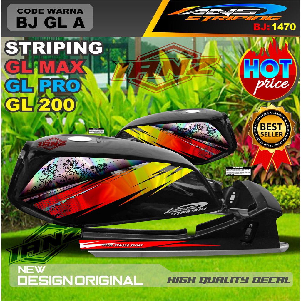 STIKER STRIPING GL HOLOGRAM / STRIPING GL PRO MAX VARIASI HOLOGRAM / STRIPING GL