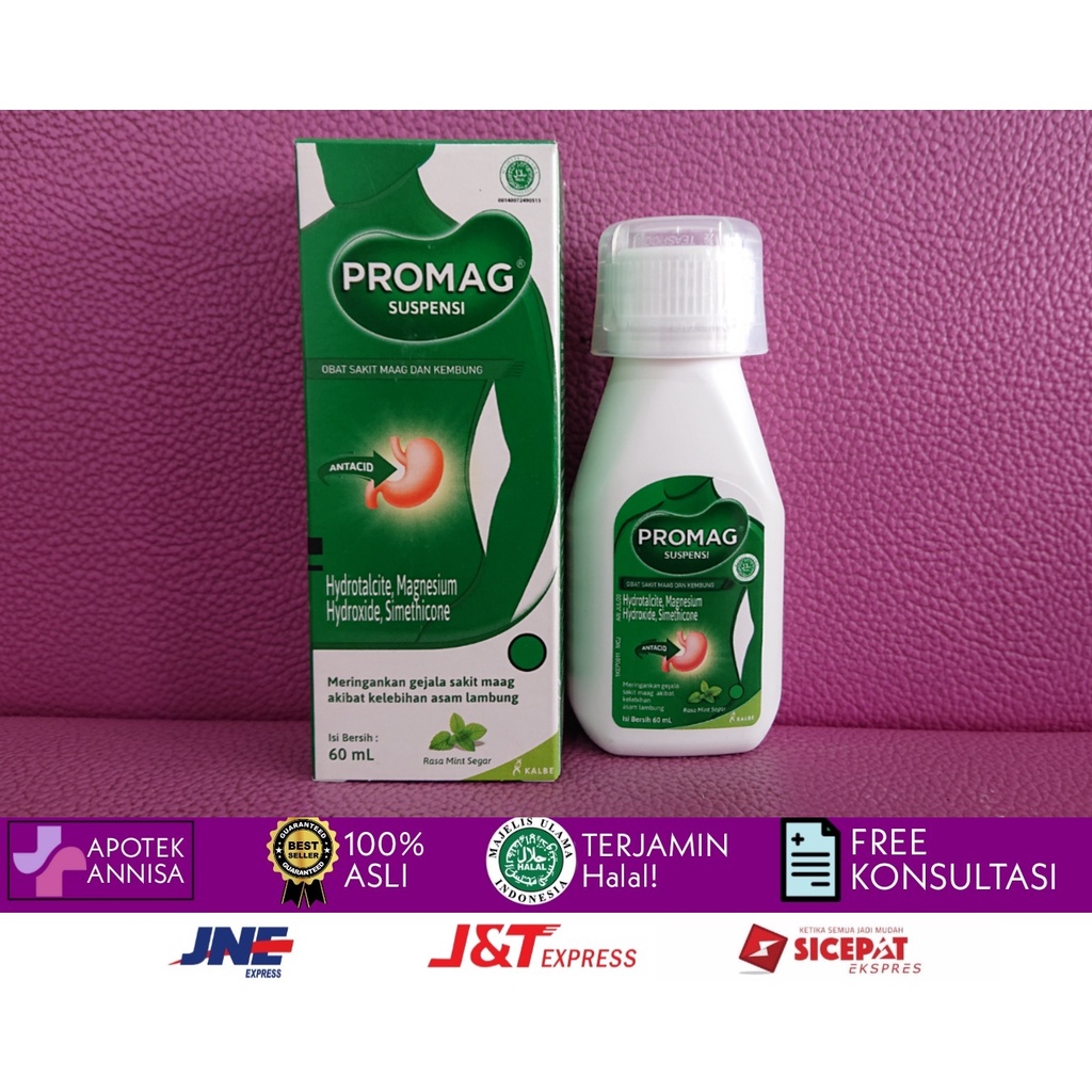 Jual Promag Suspensi - Promag Syrup 60 Ml Rasa Mint - Sirup Untuk Sakit ...