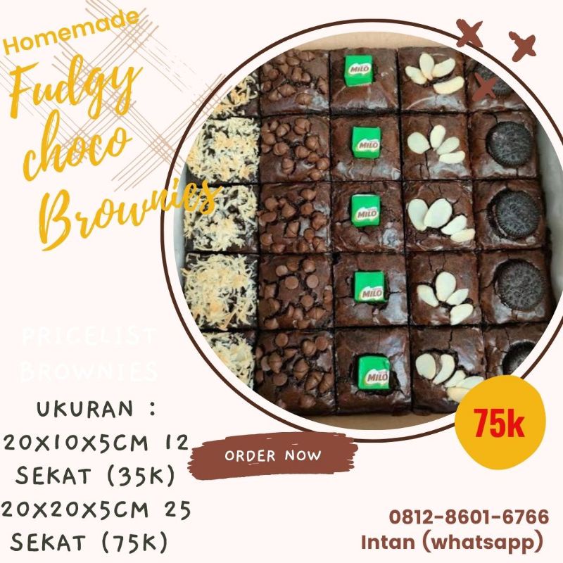 

Fudgy Choco Brownies 12 Sekat