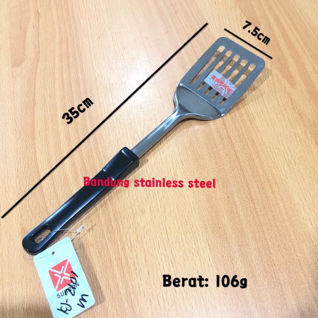 Susuk sutil spatula stainless steel murah gagang plastik 2101