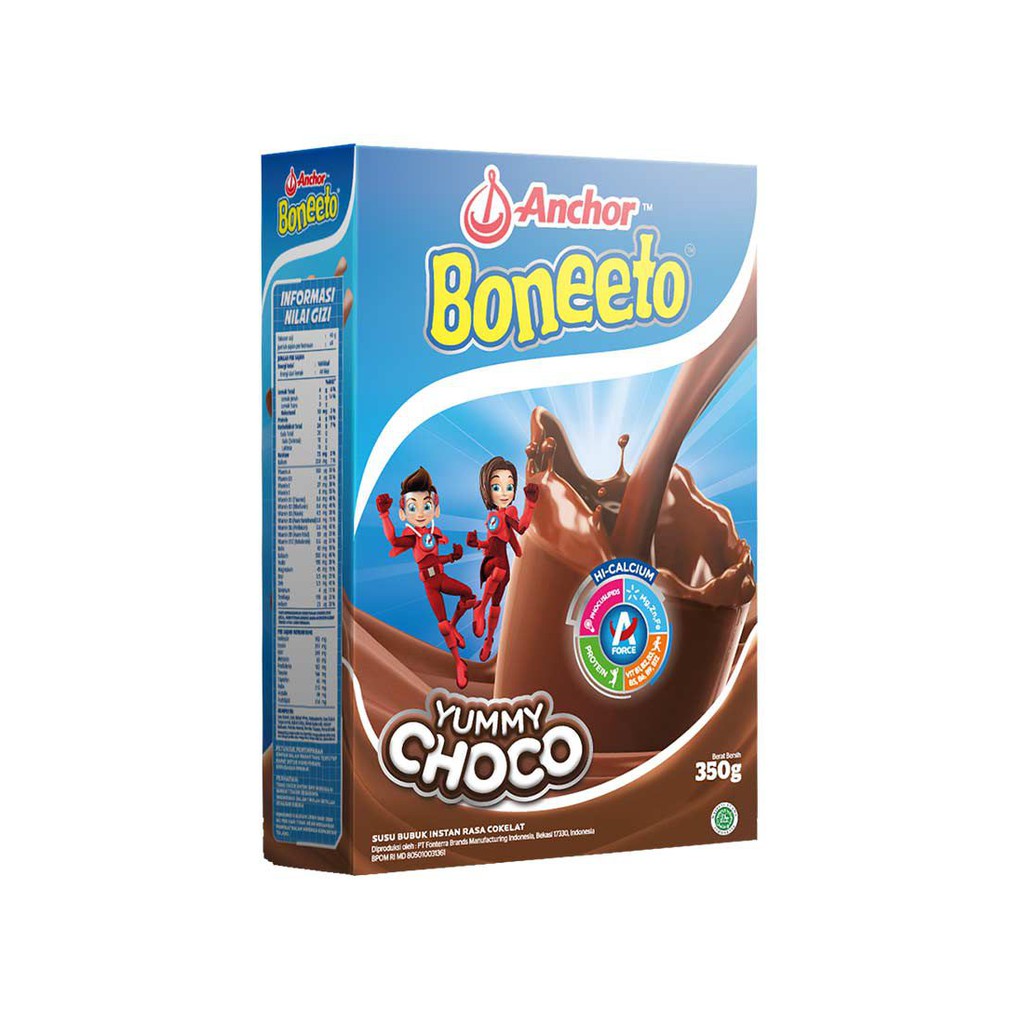 

Anchor Boneeto Susu Bubuk Hi-Calcium Yummy Choco 350G