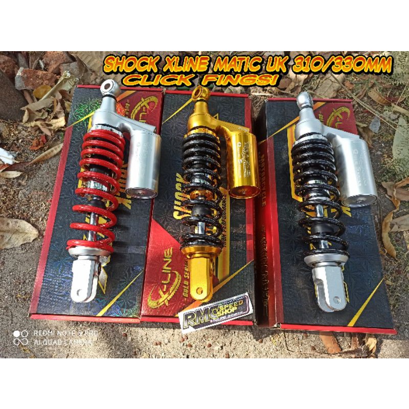 Shock Matic Xline, Shock Xline matic ukuran 310 330mm click fungsi