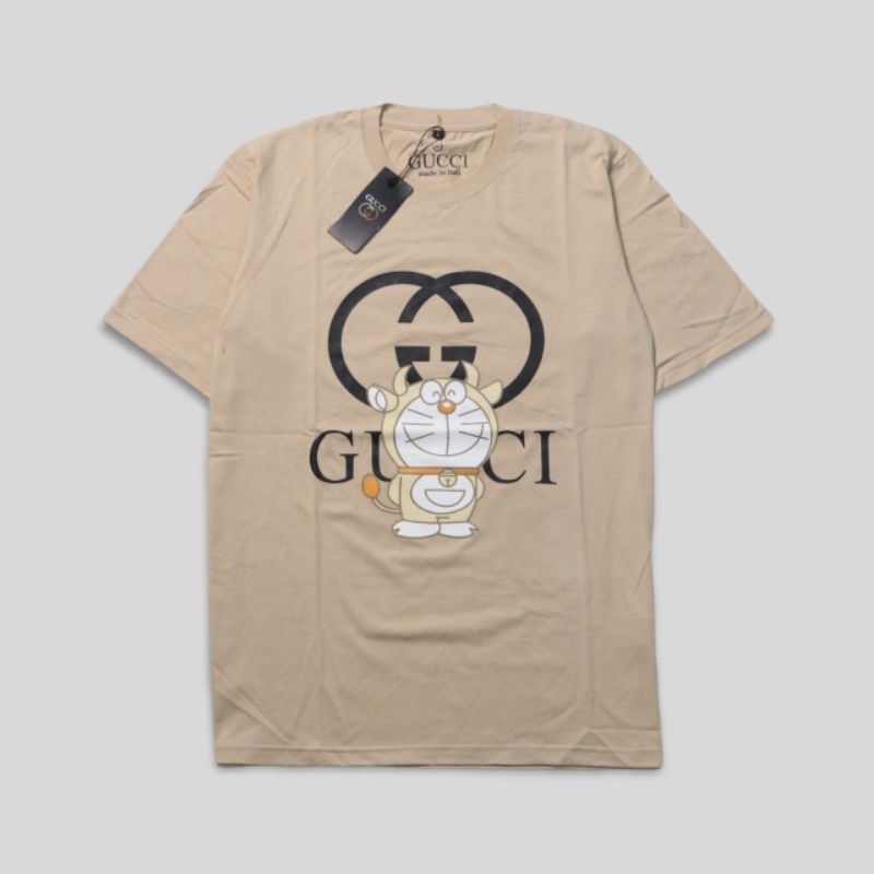 KAOS GUCCI DORAEMON | T-SHIRT GUCCI FULL TAG MIRROR PREMIUM