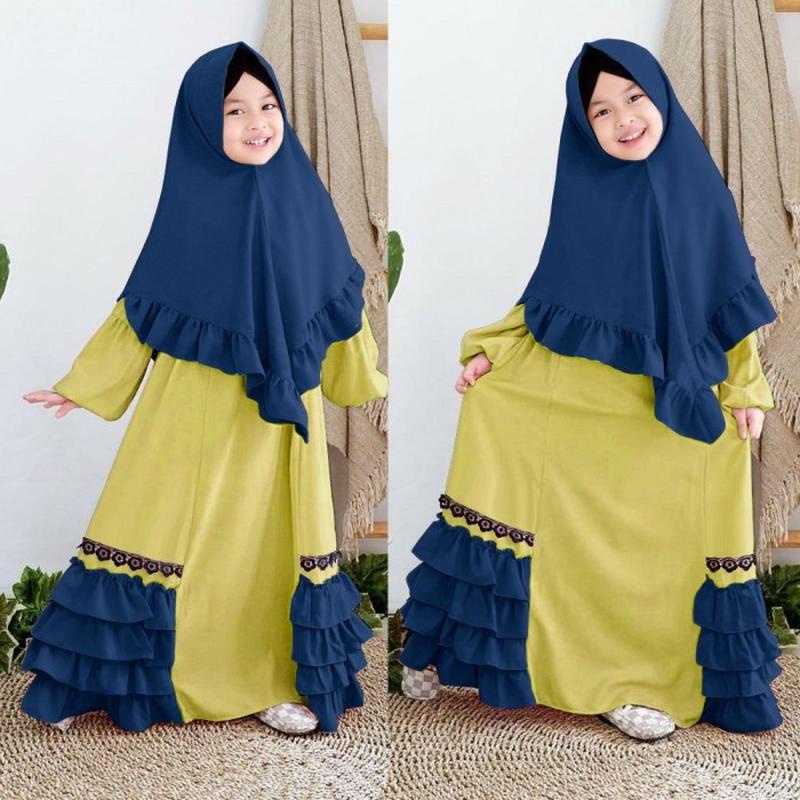 Arteza Maxi Dress Korea Dress Muslim Casual Terbaru Ootd Hijab Kekinian Gamis Muslim Wanita Syari Me