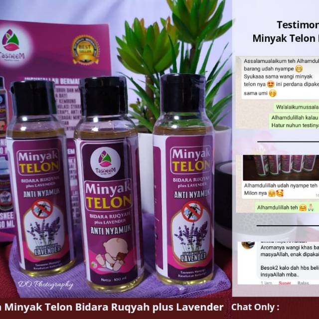Minyak telon bidara/Tasneem 100ml ( 1kg muat 10pcs )