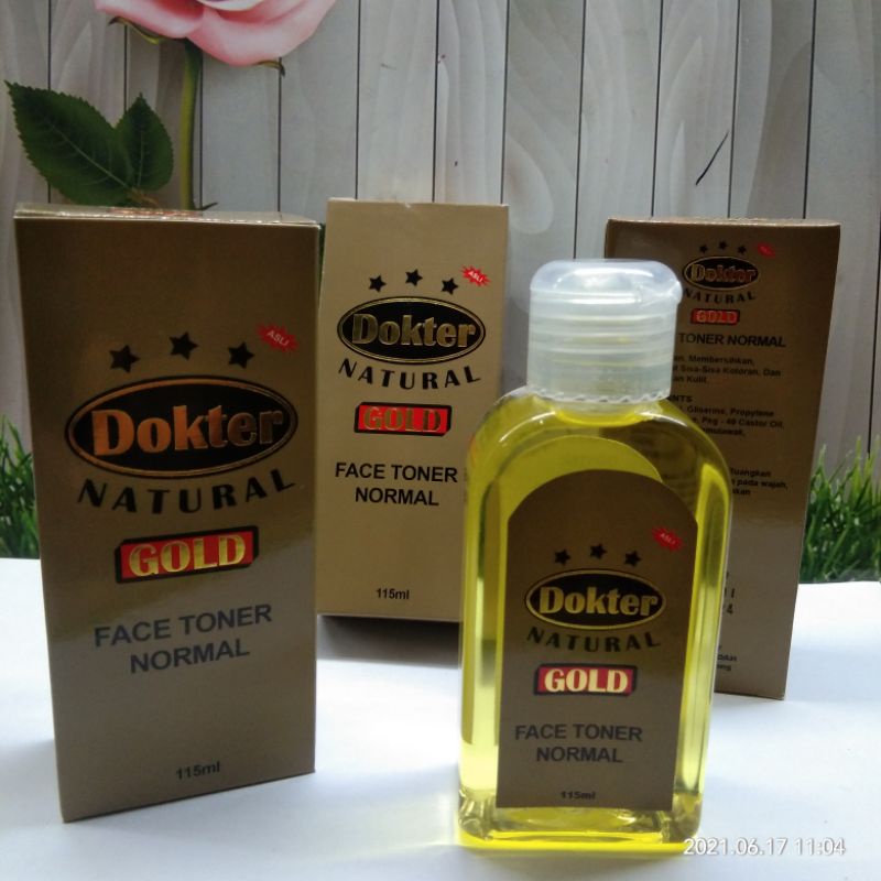 TONER DOKTER NATURAL GOLD 115 ML BPOM