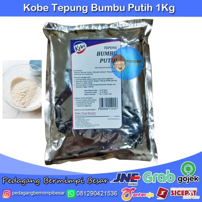 

PROMO [COD] Kobe Tepung Bumbu Putih 1Kg | Tepung Serbaguna