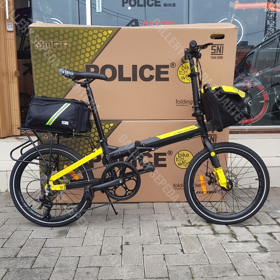 Sepeda Lipat Police Texas 2021 Bike To Work Free Tas