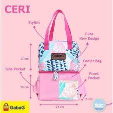 GABAG Cooler Bag POP Series Kecil Lavender / Gendis / Nuri / Lavender / Ceri / Aster / Aira - Tas Cooler Pendingin Asi Bayi + Free 1 Ice Gel