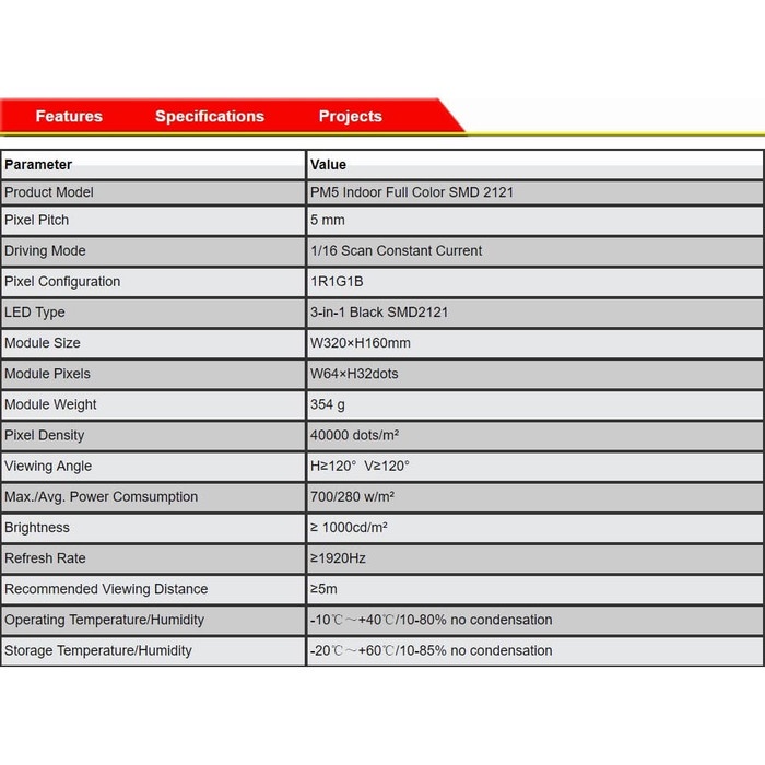Hi Quality GKGD P5 RGB-SMD Indoor Scan 116 New
