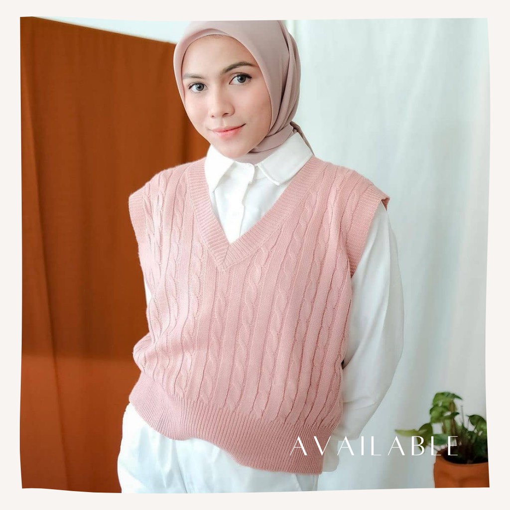 VEST RAJUT WANITA || JAKET RAJUT || ROMPI WANITA || VEST ROMPI CABLE / RAJUT PREMIUM / RAJUT TEBAL OU noTWEAR