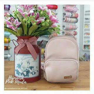 Tas Ransel Mini Humaira Mocca  Rumah  Warna  Shopee Indonesia