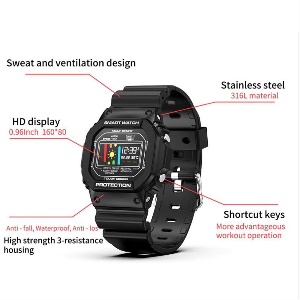 Smartwatch X12 Smartband Ecg Blood Pressure Smart Watch Like Casio Sale
