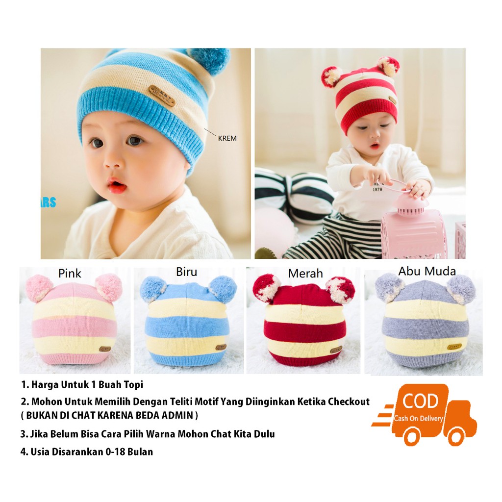 Promo Topi Bayi Imut Dan Lucu Topi Anak Lucu Shopee Indonesia