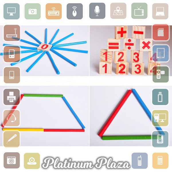 Mainan Puzzle 3D Matematika Anak`CM86OR-