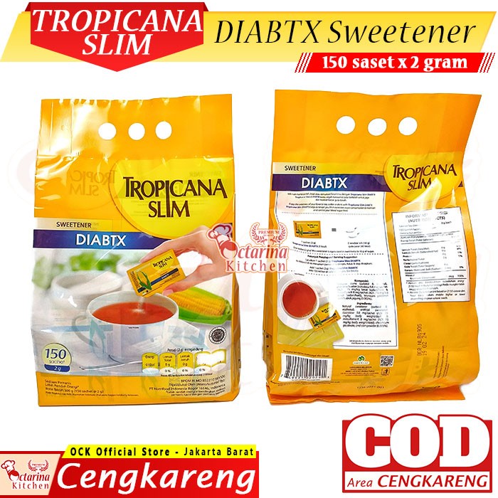 

Fe01Ggg Tropicana Slim Diabtx 150 Sachet @2 Gram - Nol Kalori Gula Diabetes F30E1F11