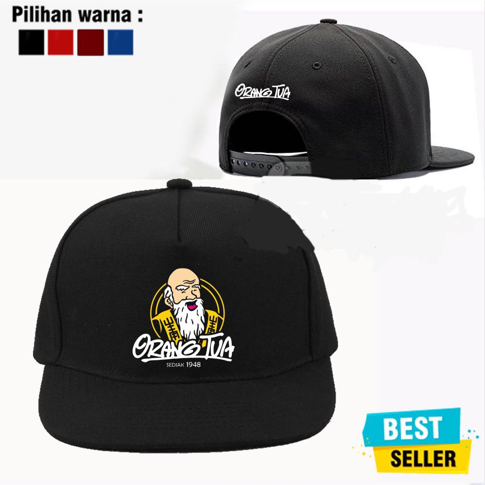 Topi Snapback ORANG TUA Distro Murah Keren Pria Wanita TERJANGKAU (COD)