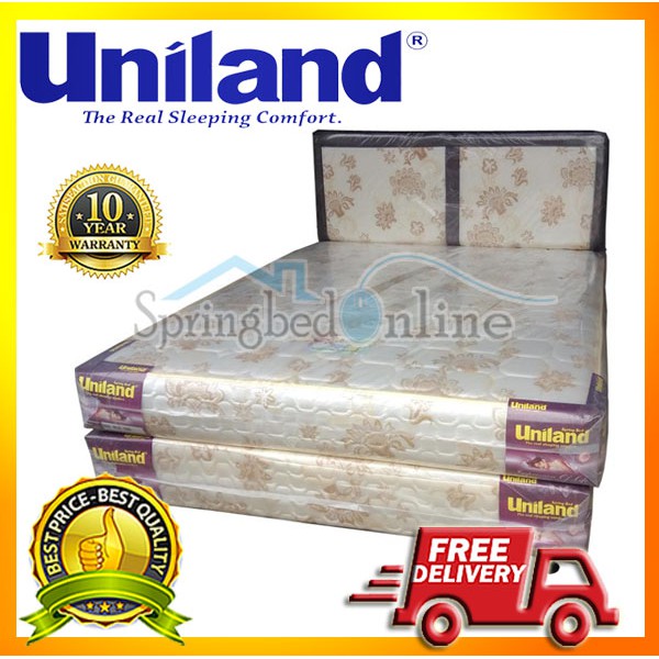 Springbed Uniland Komplit Set Cream Crysant