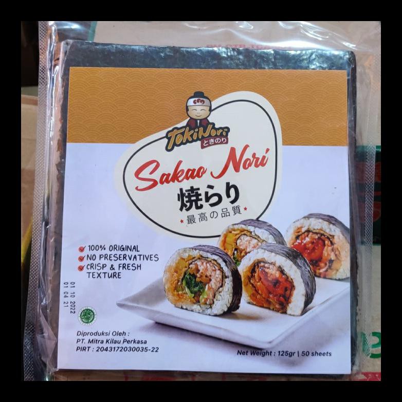 

UPDATE! SAKAO NORI ISI 50 PCS LEMBAR RUMPUT LAUT SUSHI BEST HALAL TERMURAH