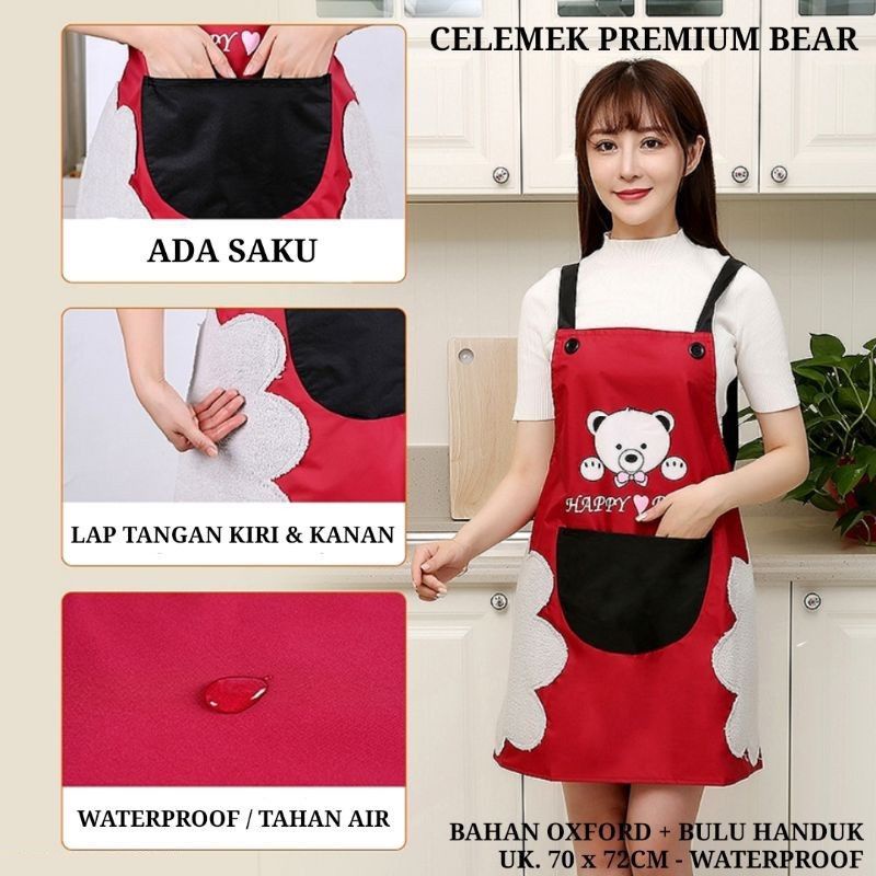 Celemek Masak Dapur Anti Minyak