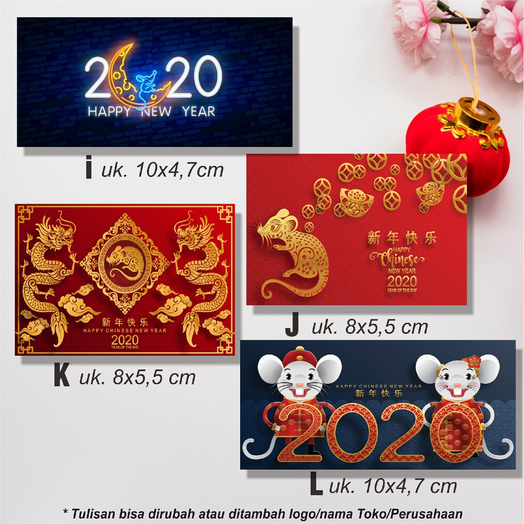 

Stiker/StikerUcapan/label hadiah Imlek / Tahun Baru China 2020 Vol.1