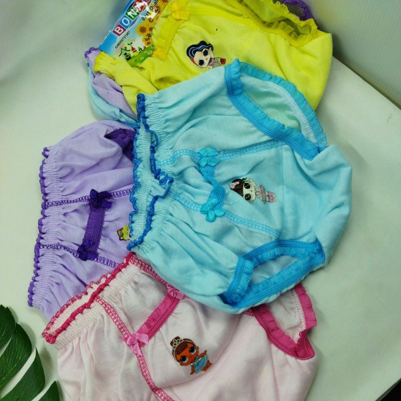 Celana Dalam Anak 3-4 Tahun Size 3L Saku Berenda