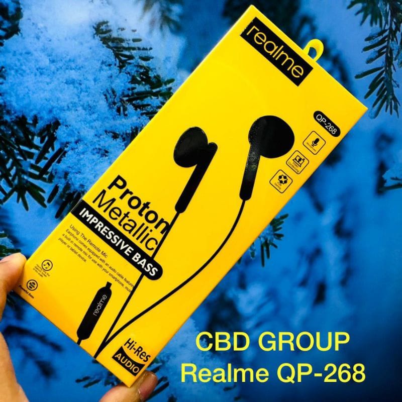 [SO] Hf Handsfree Headset Realme R-268 Impressive Bass