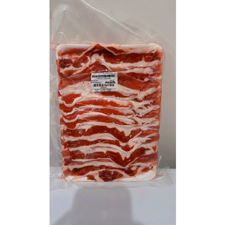 HD Management Daging Beef Sapi Yoshinoya premium Shortplate Slice 500gr Yakiniku Shabu-Shabu Sukiyaki