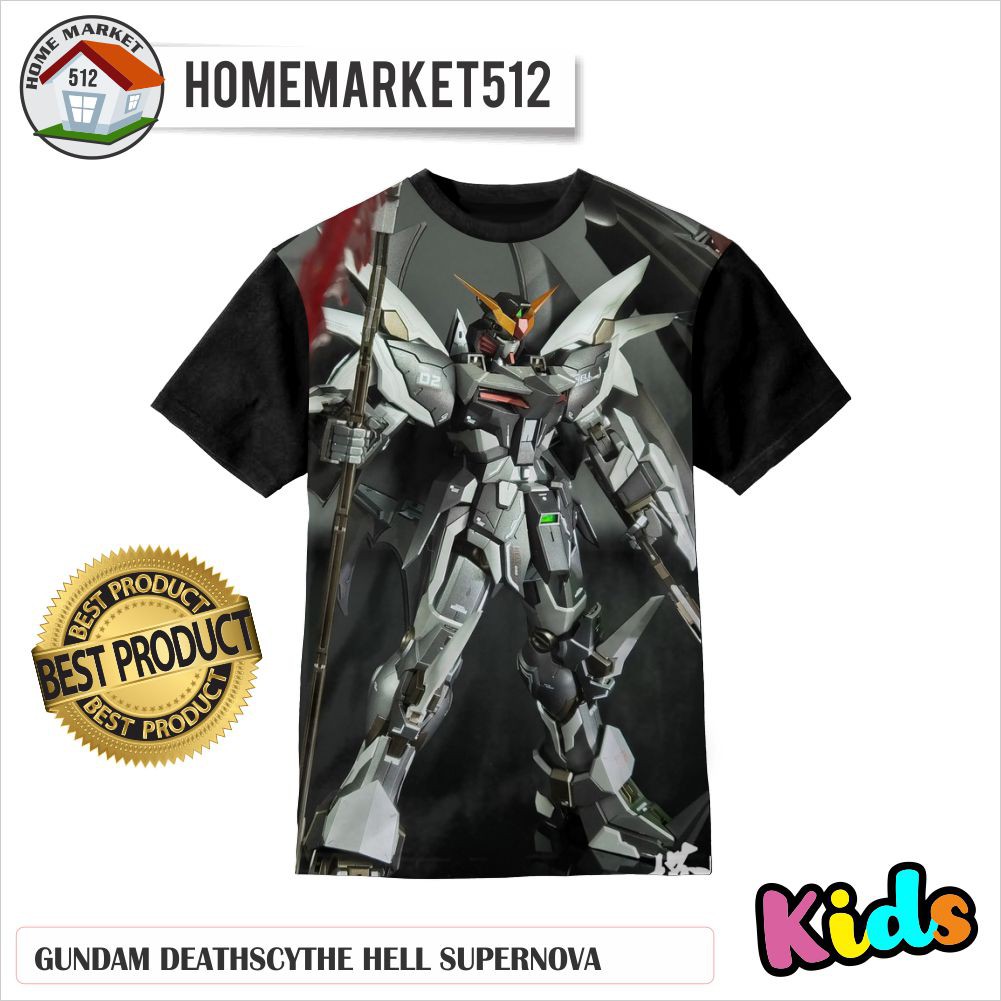 KAOS ANAK GUNDAM DEATHSCYTHE HELL SUPERNOVA KAOS ANAK LAKI-LAKI DAN PEREMPUAN